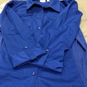 Kim Rogers Tops - Kim Rogers XXL royal blue button down Kim Rogers Tops - Kim Rogers XXL royal blue button down